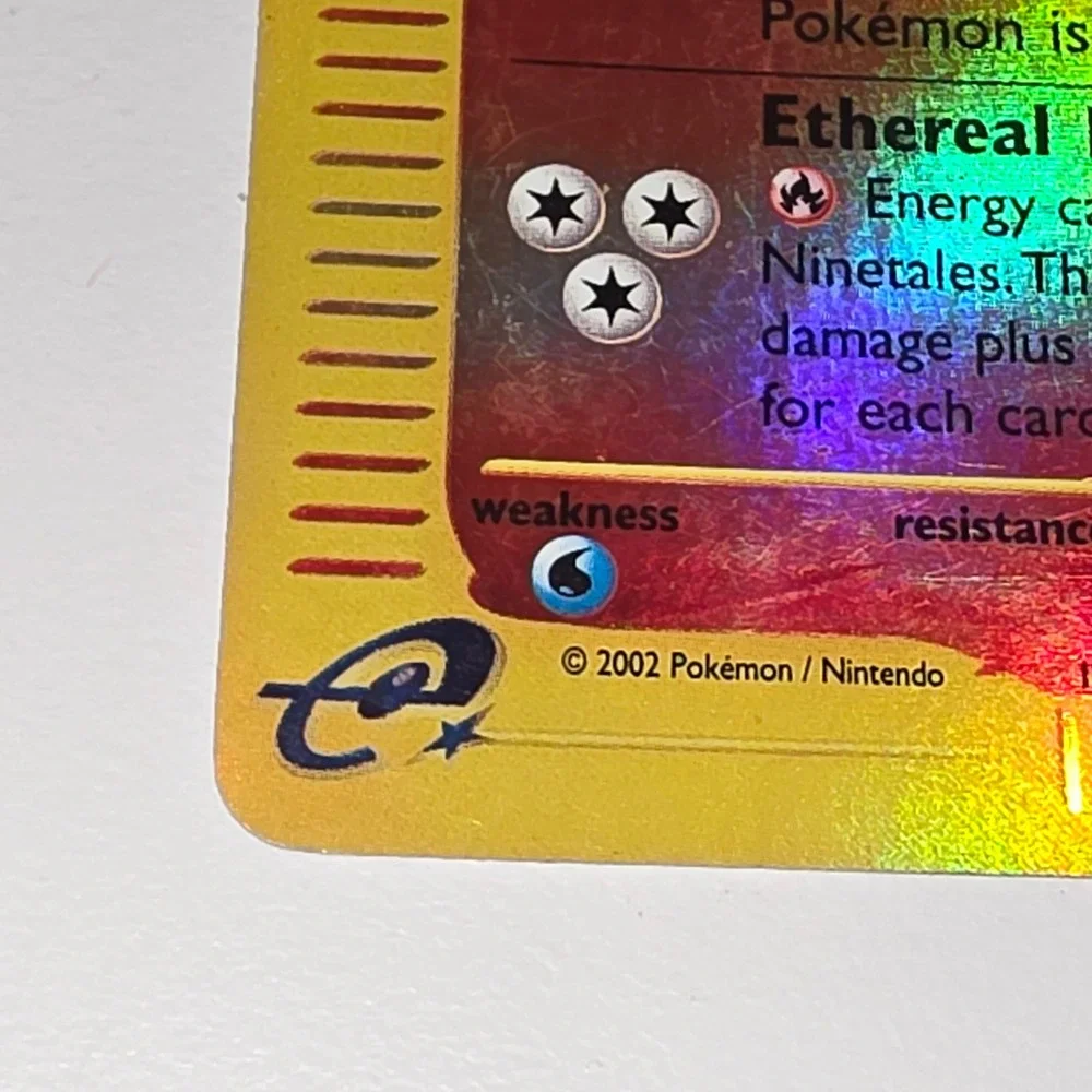 Pokemon Ninetales 57/165 Expedition Base Set Reverse Holo Rare E-Reader 2002